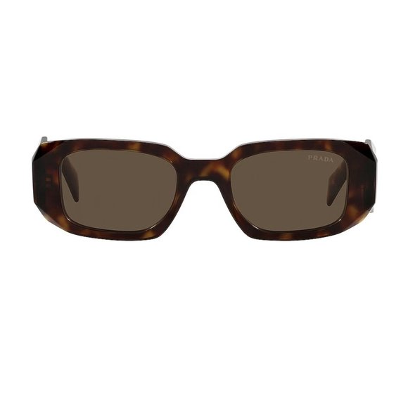 New! PRADA Tortoise & Brown Eyewear Sculto Reo Logo Sunglasses - Picture 3 of 16